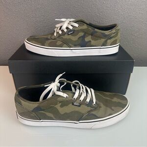 Vans Atwood Camo Canvas Sneakers Men’s 13 Shoes Skate Skater Skateboard Casual